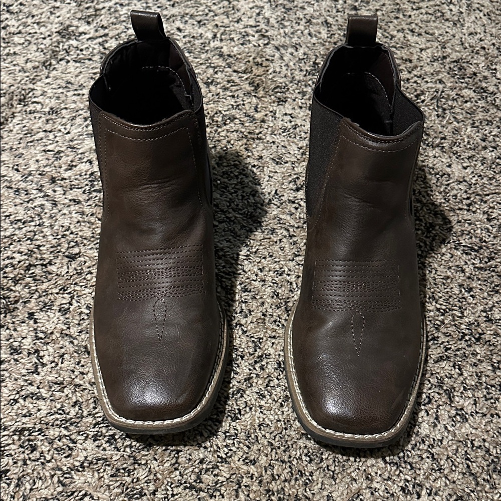 Men's Dark Brown Leather Chelsea Boots